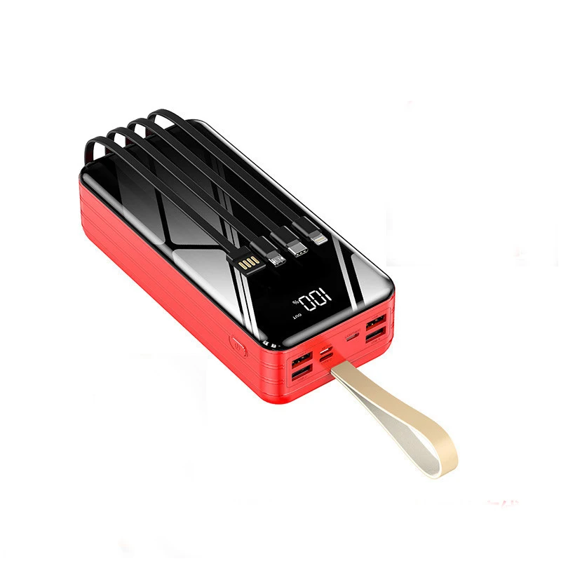 wholesale powerbank 10000mah big capacity portable phone charger fashionable power bank 80000mah price with led flashlight