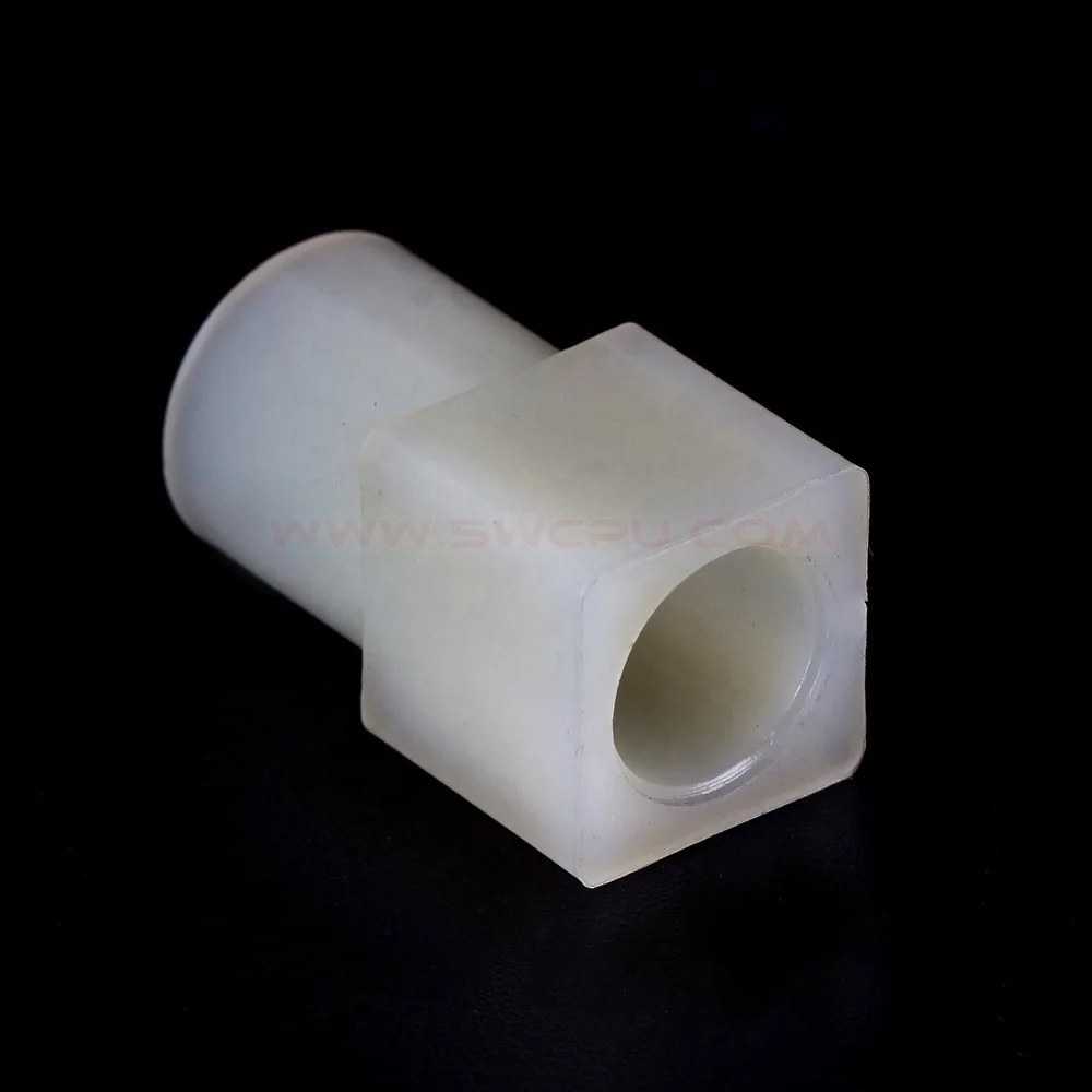CNC machining service plastic bushing pom plastic square tube bushing