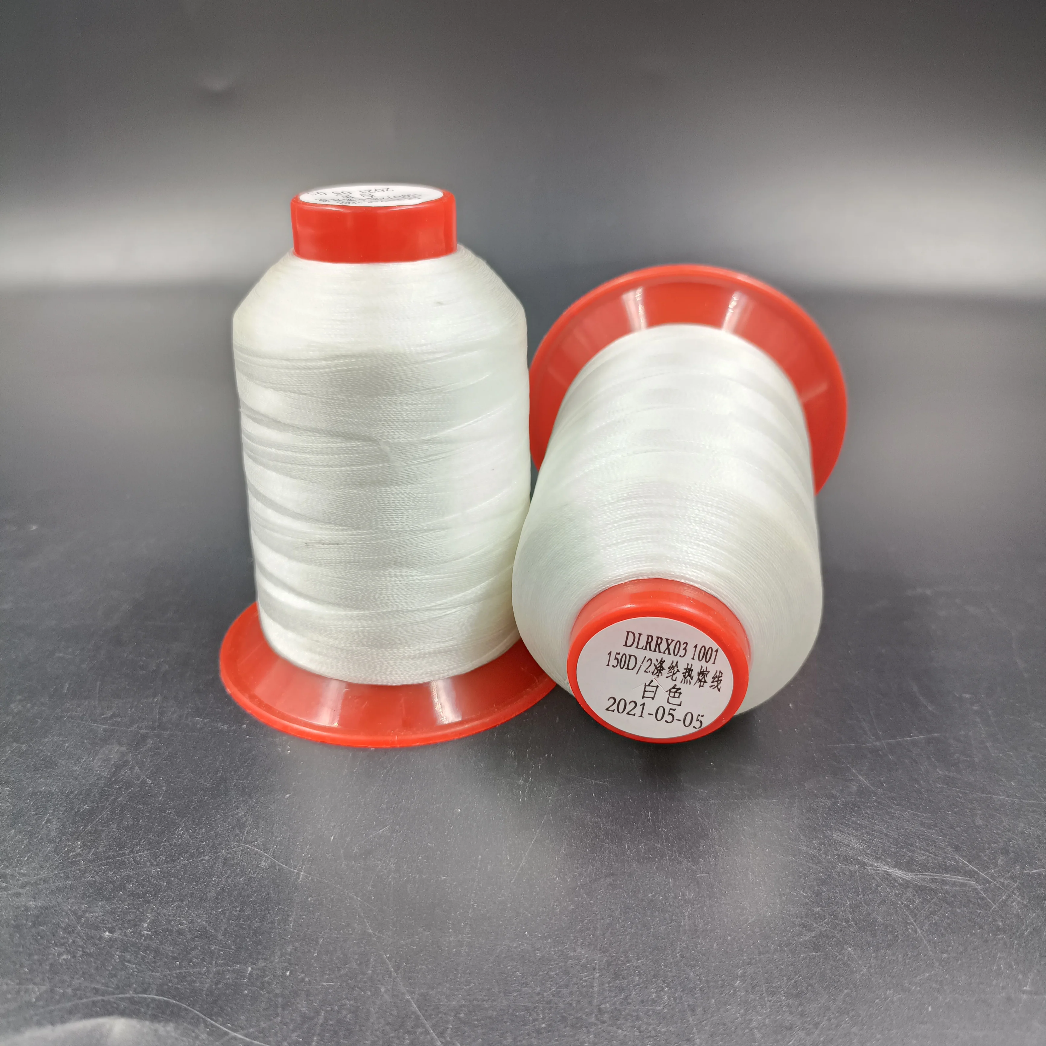 Hot Melting Thread Polyester Hot Melting Sewing Thread FDY 75D 100D 150D Nylon Hot Melting Sewing Thread