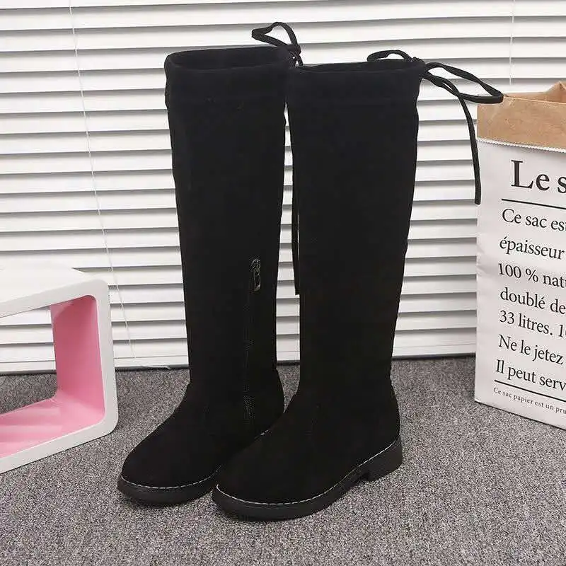 Осень-зима 2020, модные детские ботинки, бархатные однотонные ботинки для детей