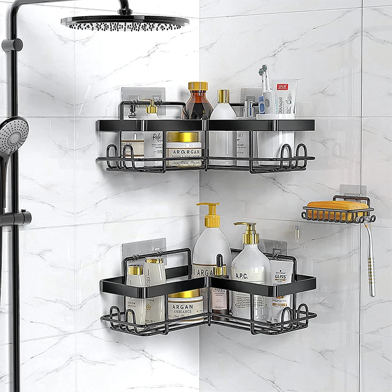 2023 Hot sale shower shelf wall mounted storage organizer rack Bathroom Corner Holder