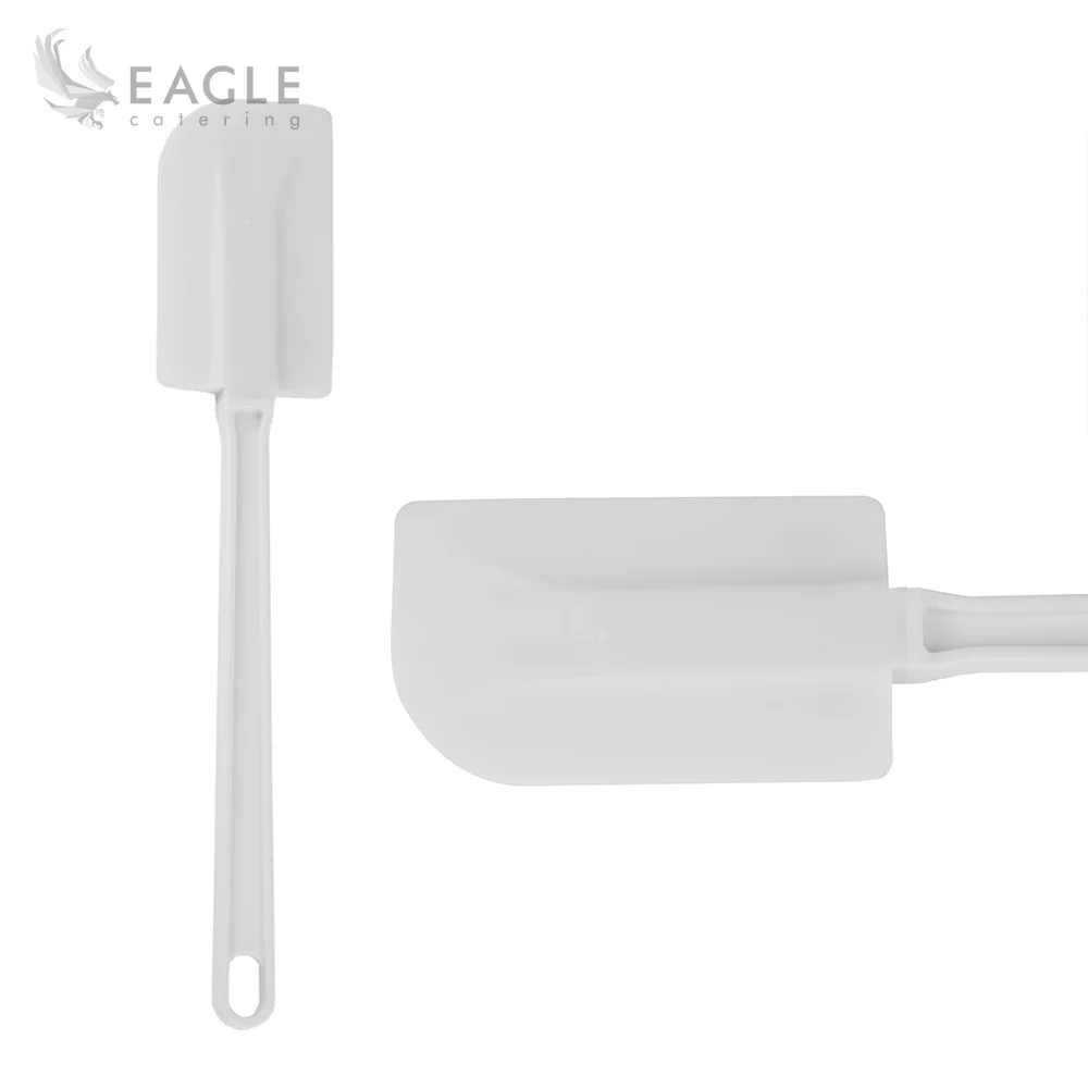 10 Inch White Spatula Eco-Friendly TPR ABS and Silicone Rubber Dishwasher Safe for Home Kitchen Use
