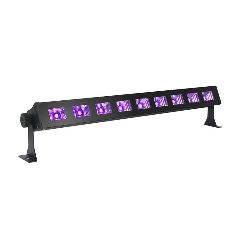 9x3w wall wash led uv black light bar for Halloween decorate