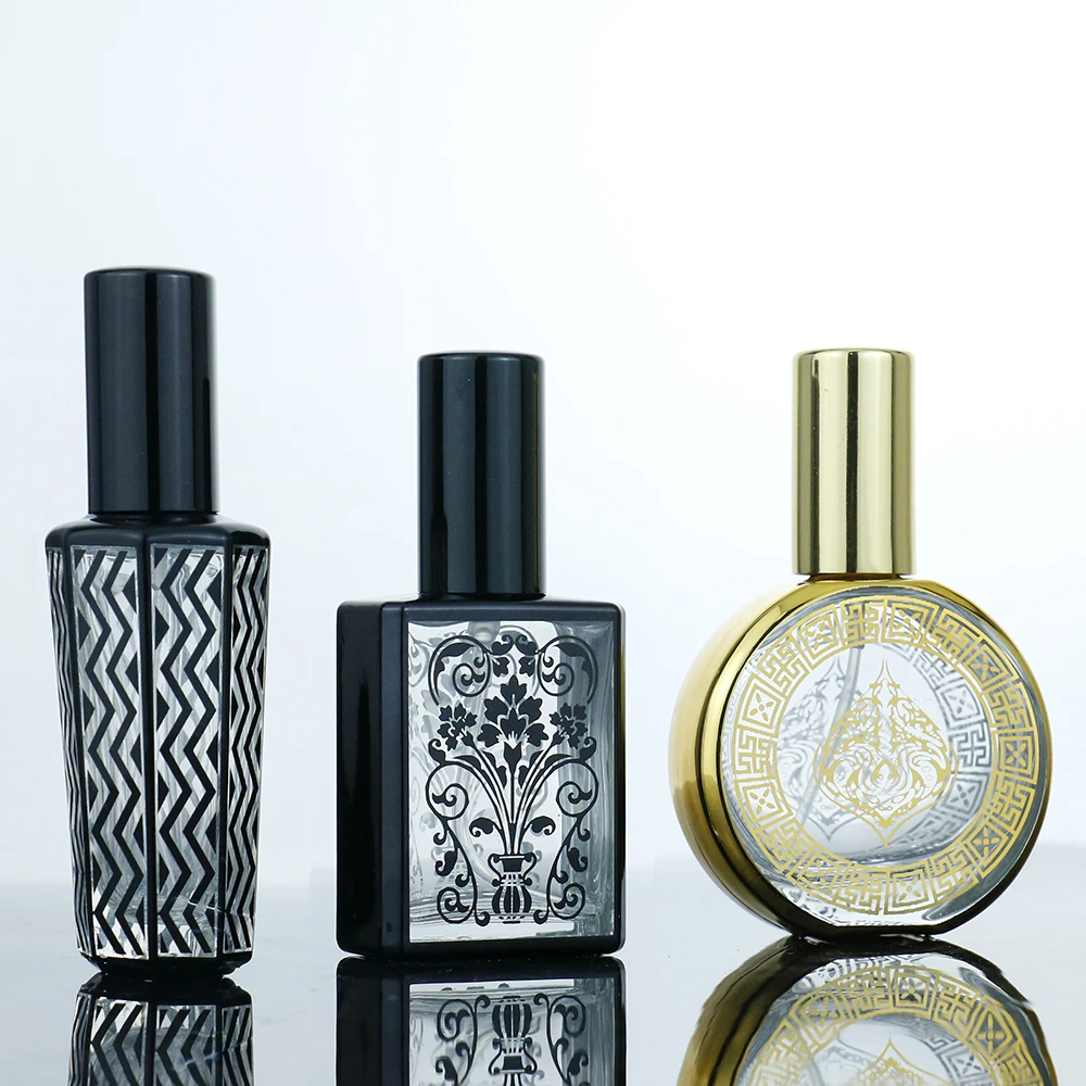 10ml 15ml 20ml Luxury Custom Essential Oil Glass Roller Bottles Gold Body Massage Oil Glass Spray Arabic Perfume Oil Bottle