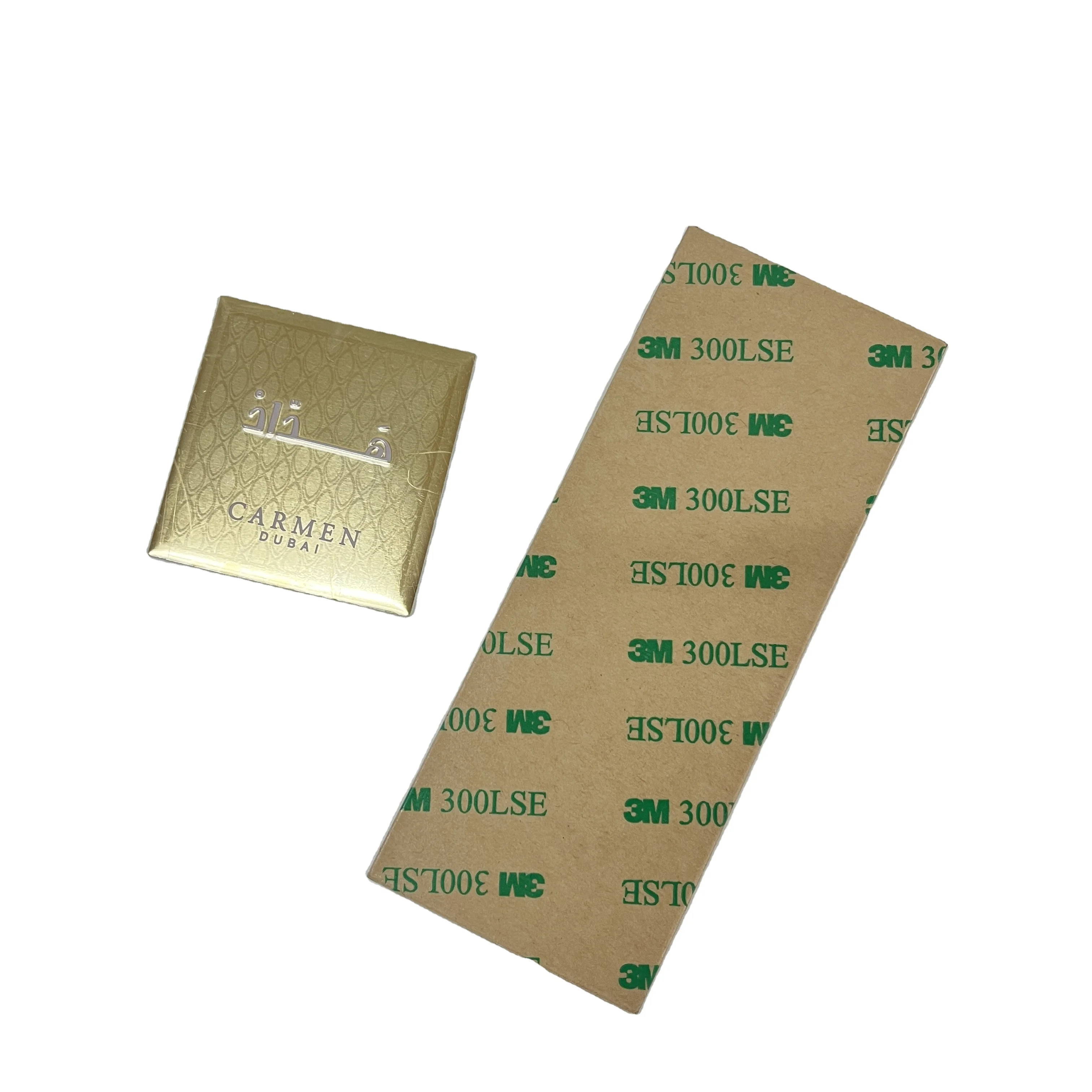 Laxury Metal Perfume Permanent Metal Logo Stickers Packaging Labels For Perfume Bottle