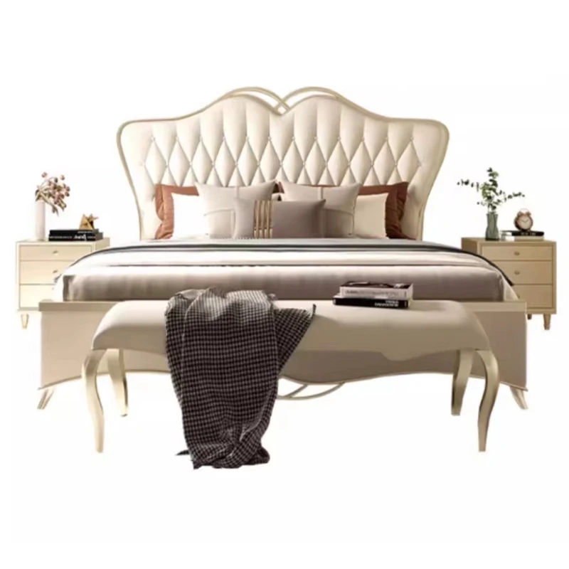 Contemporary Design Bedroom Furniture Wooden Queen Size Bed Double Bed Modern Wooden Bedroom Set Furniture