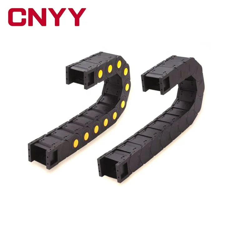 Manufacturer Wholesale Black Plastic Cable Carrier Drag Chain reinforced nylon drag chain