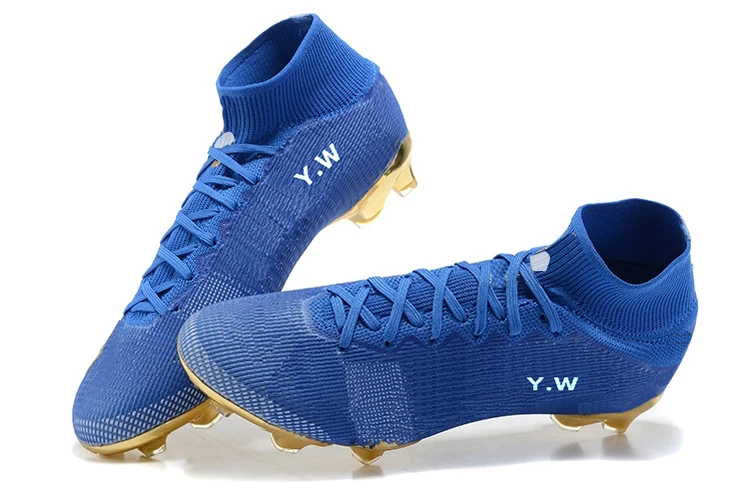 Top Sale Green Field Competition Training Non-slip Football Shoe Female Football Cleats Children Soccer Boots Football Shoes