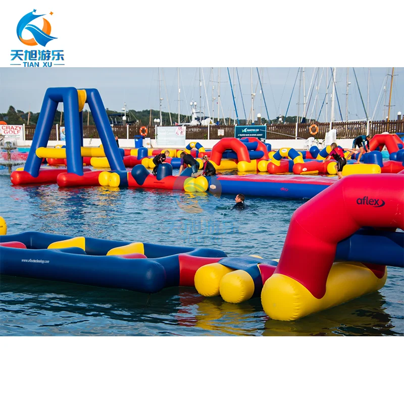 Large Inflatable Water Slide Sea Inflatable Water Park Popular Jumping Slide Inflatable Water Playground