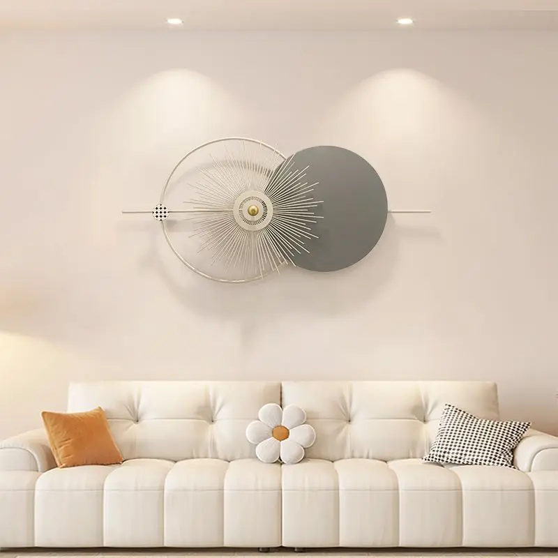 Creative simple modern wall mounted wall decor iron art decoration home wall hanging large metal decor for living room