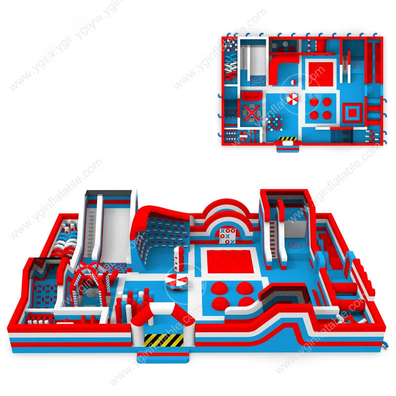 Y&G commercial inflatables park jump park indoor obstacle course inflatable rentals outside activities for kids inflat amus park