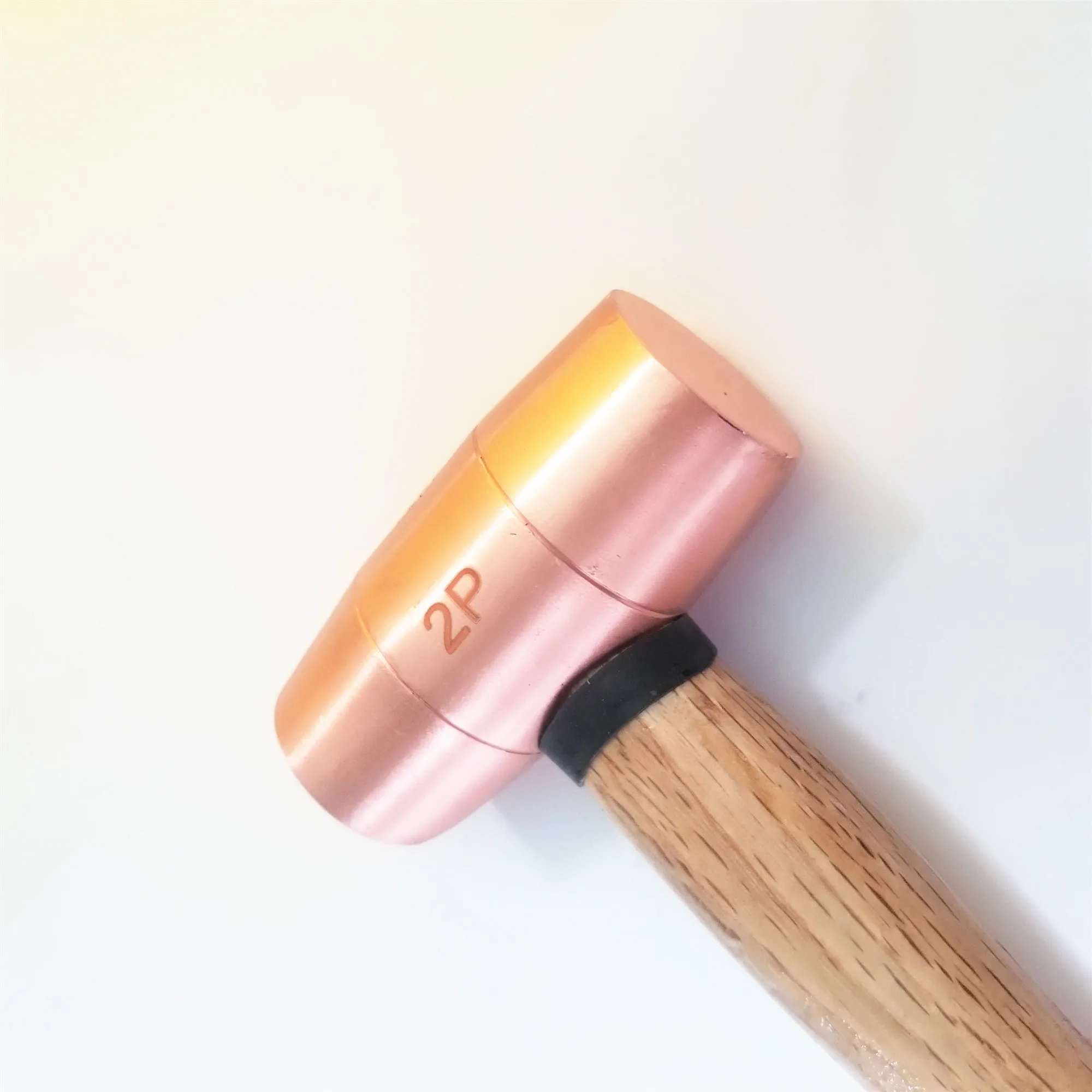 non sparking hand tools 2lbs copper drum hammer with wood handle