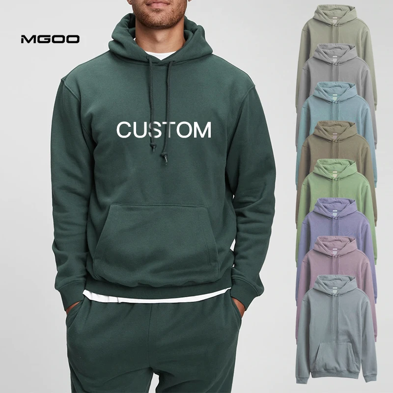 Мужские однотонные хлопковые Толстовки mgoo uniex на заказ