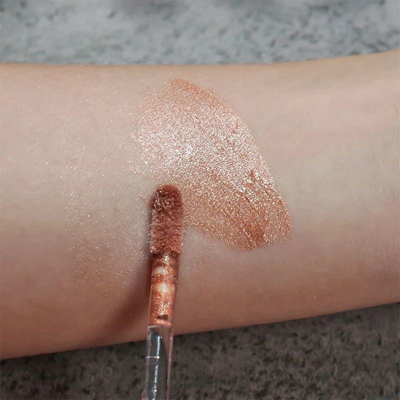 2024 New Private Label Shiny Holographic Glitter Glow Liquid Eyeshadow Shimmer Metallic Highlighter Multichrome Eyeshadow