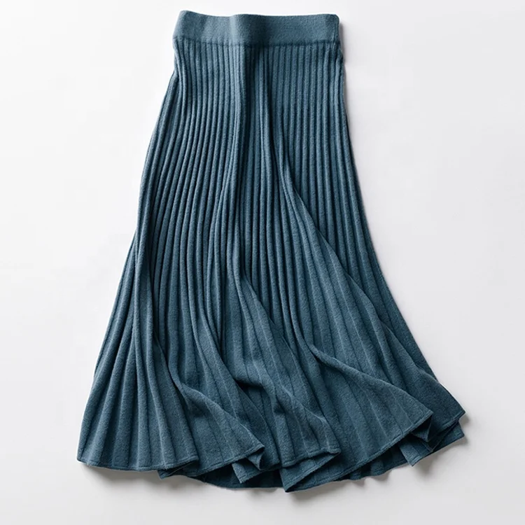 Ladies autumn winter knitted long fashion rib skirt women sweater lady sweater wool cashmere knit