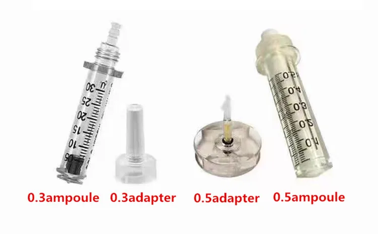 0.3ml 0.5ml Disposable Plastic Ampoule/Syringe/Needle for Hyaluronic Aicd Pen/Gun