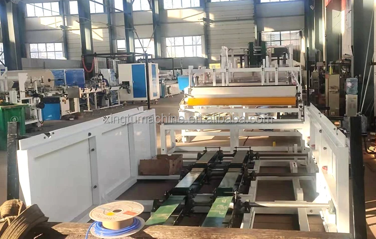 small paper core loading tissue toilet paper roll converting machine line