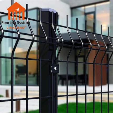 Outdoor Metal Garden Fence Panel 3D Curved Welded Wire Mesh Fence