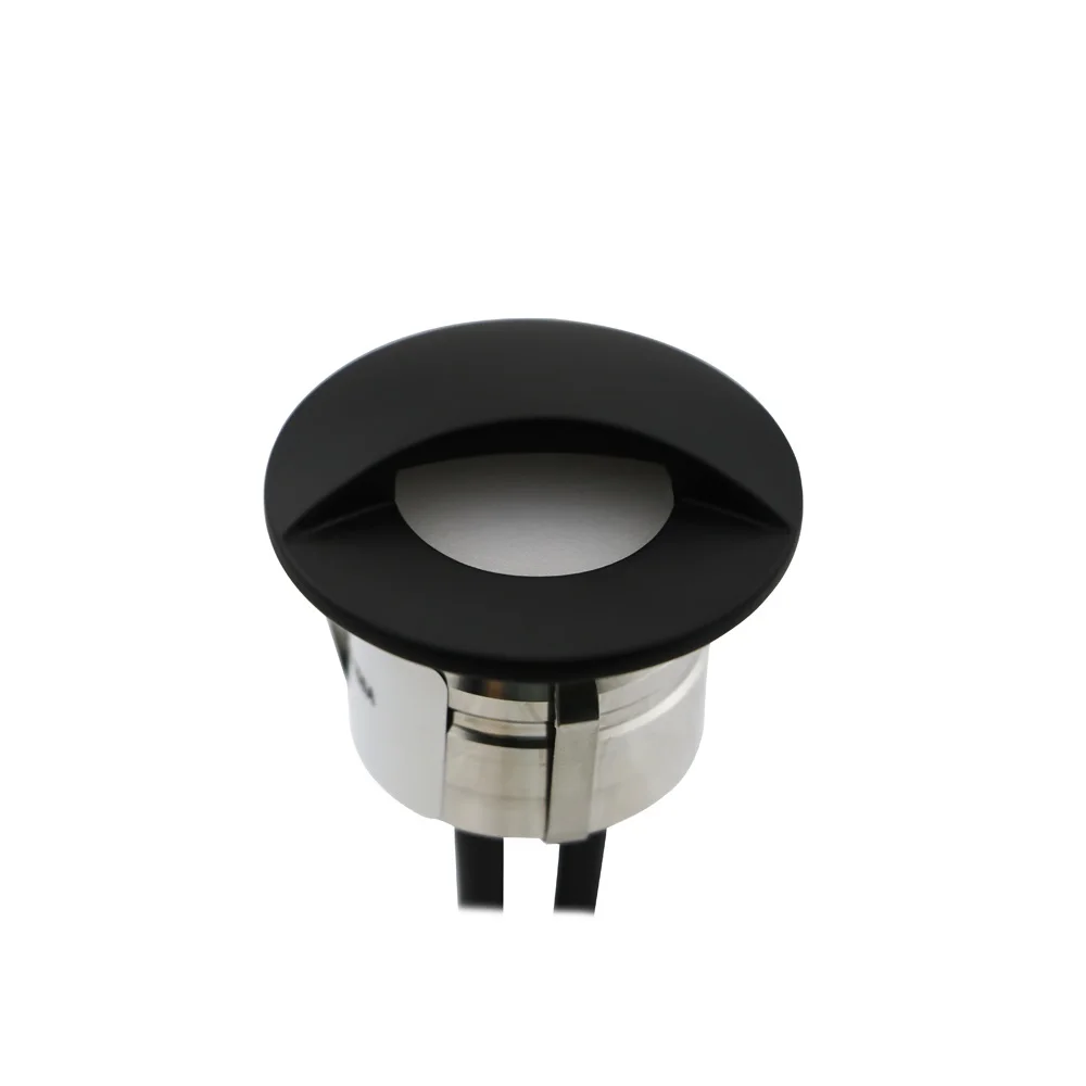 black furnish Stainless steel Low voltage stair aside IP67 led exterior outdoor light