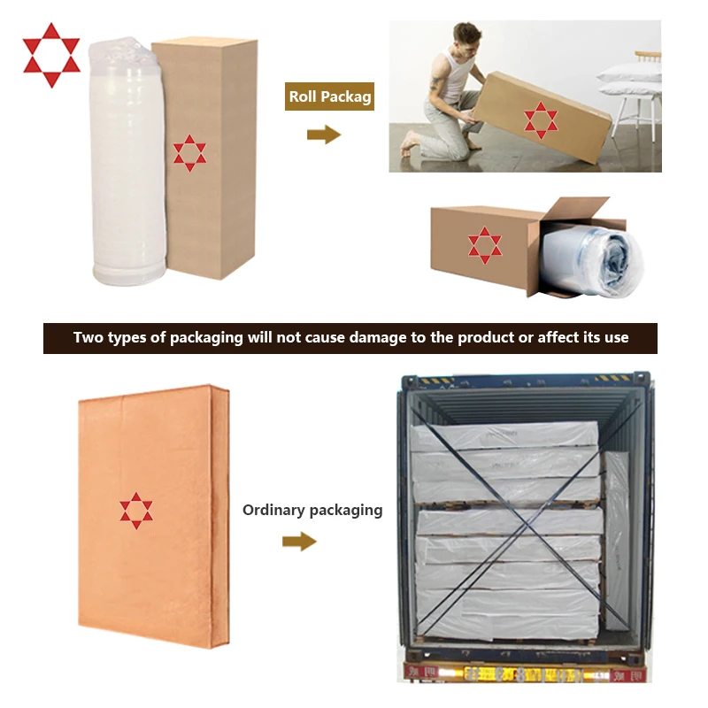 Factory Customization Hypo-allergenic Single Double Queen King Crib Twin Full Floor Vacuum Bags Futon Mattress