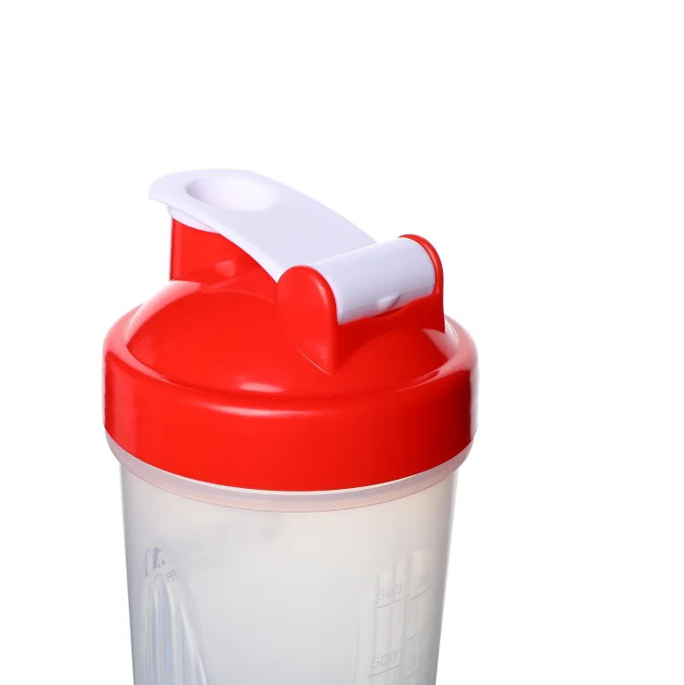 Portable 600ML factory wholesale drinking plastic water bottle gym protein shaker water bottles