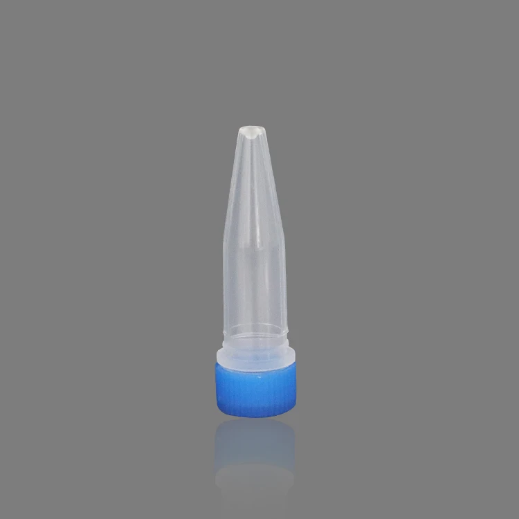 Disposable Conical Bottom 1.5ml Cryovial Cryotube With Hinged Screw Cap