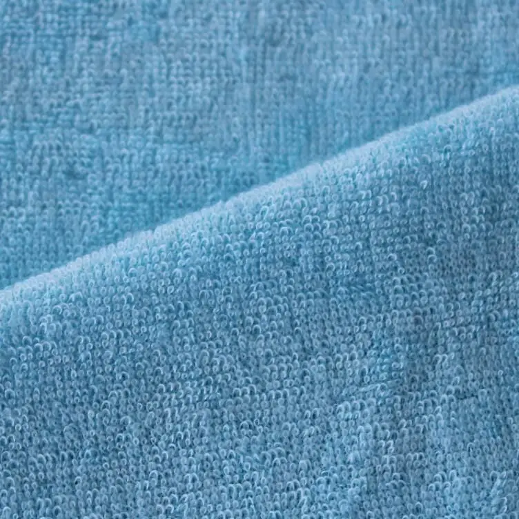 New Fashion Plain Dyed Clothes Bathrobe Towelling Knit Weft Fabric Comfortable Feeling 100 Cotton Terry Towel Fabric Roll
