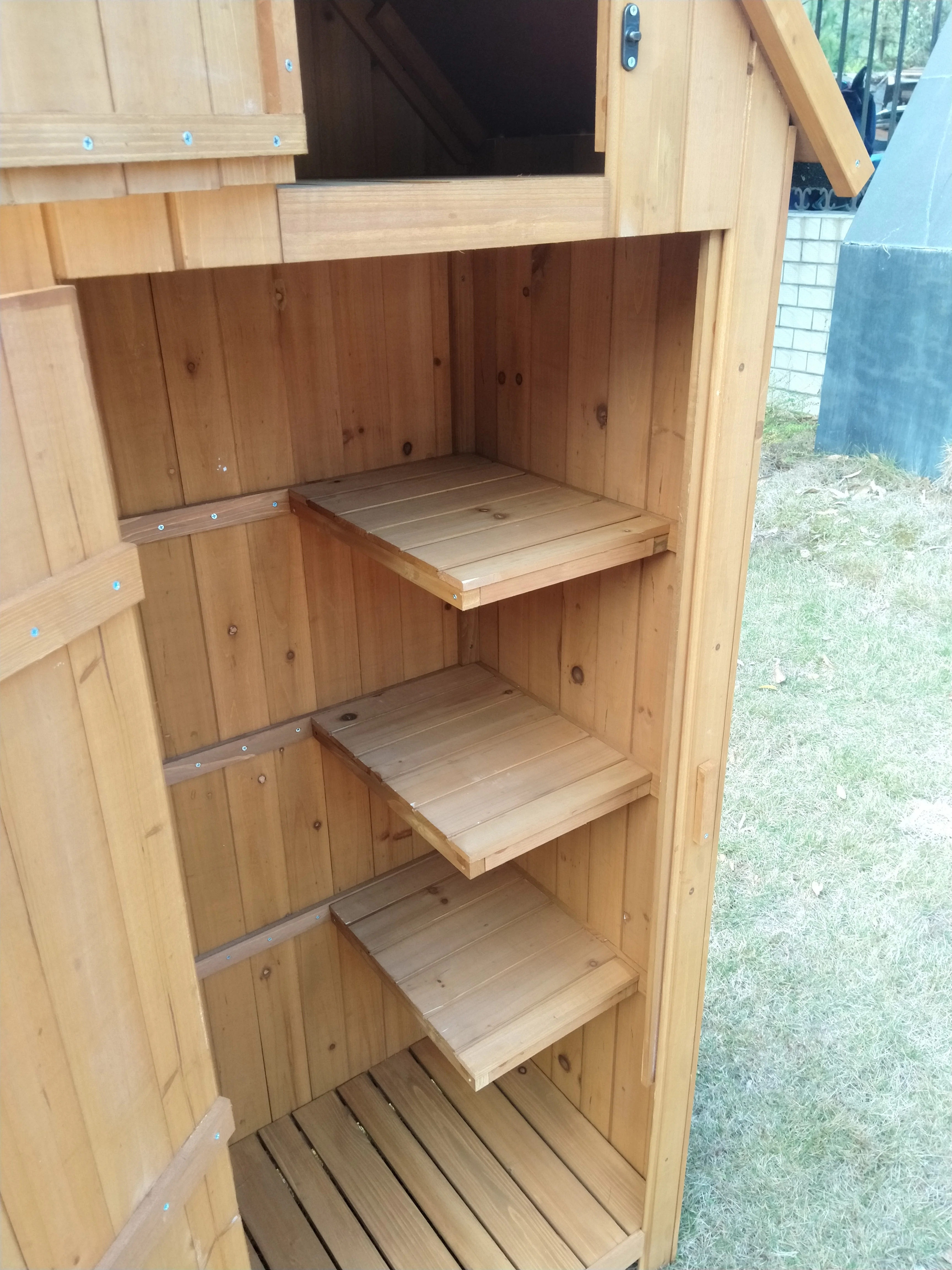 top sell cheap Factory custom backyard Waterproof Wooden Outdoor utility organizer Storage Cabinets Garden Tool Sheds