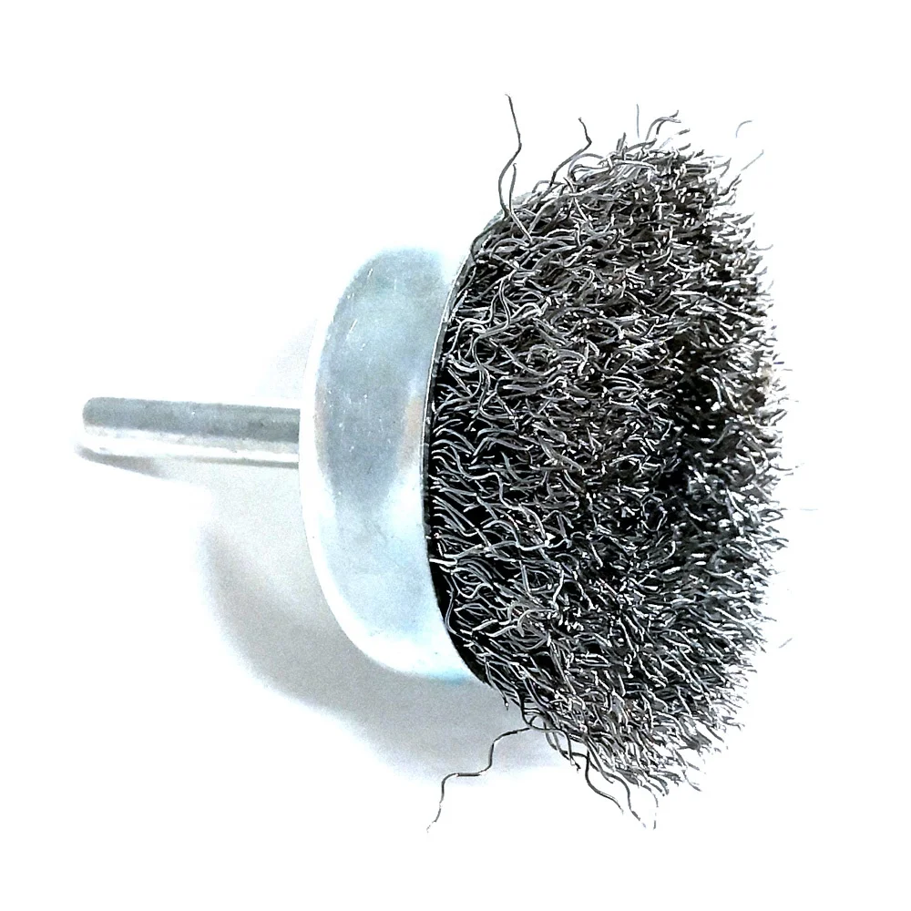 crimp wire cup brush/steel wire cup brush