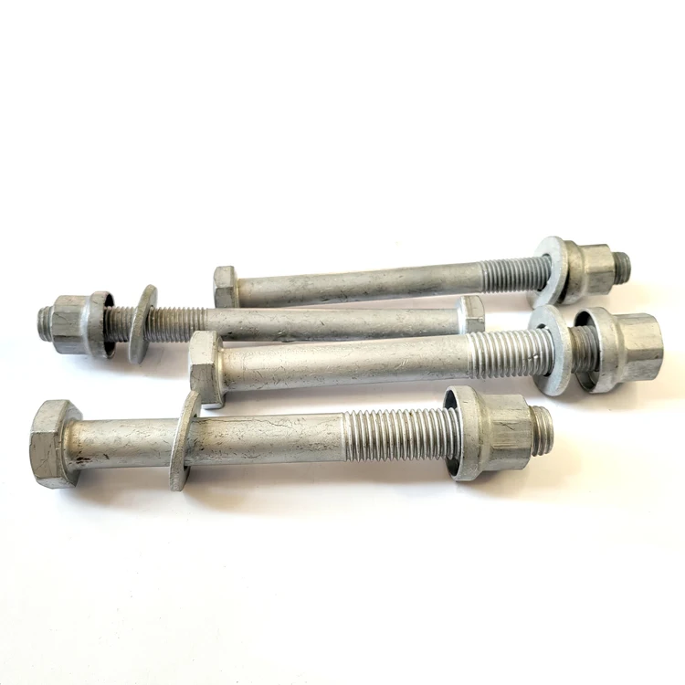 High Strength Grade 8.8 M16 XHD hot Dip Galvanized hex bolt head Guard Rail Bolts and Nuts