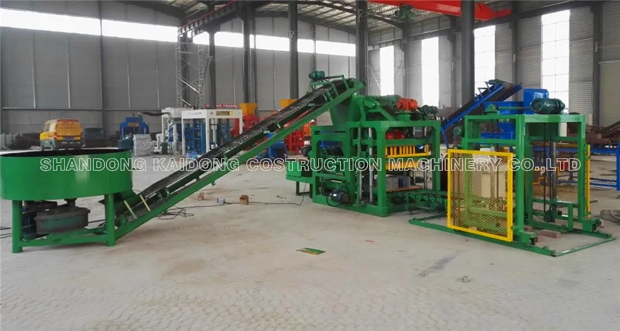 Kaidong Hot Sale Low Cost QT4-25 logo Brick Making Machine Price Cement Block Making Machine