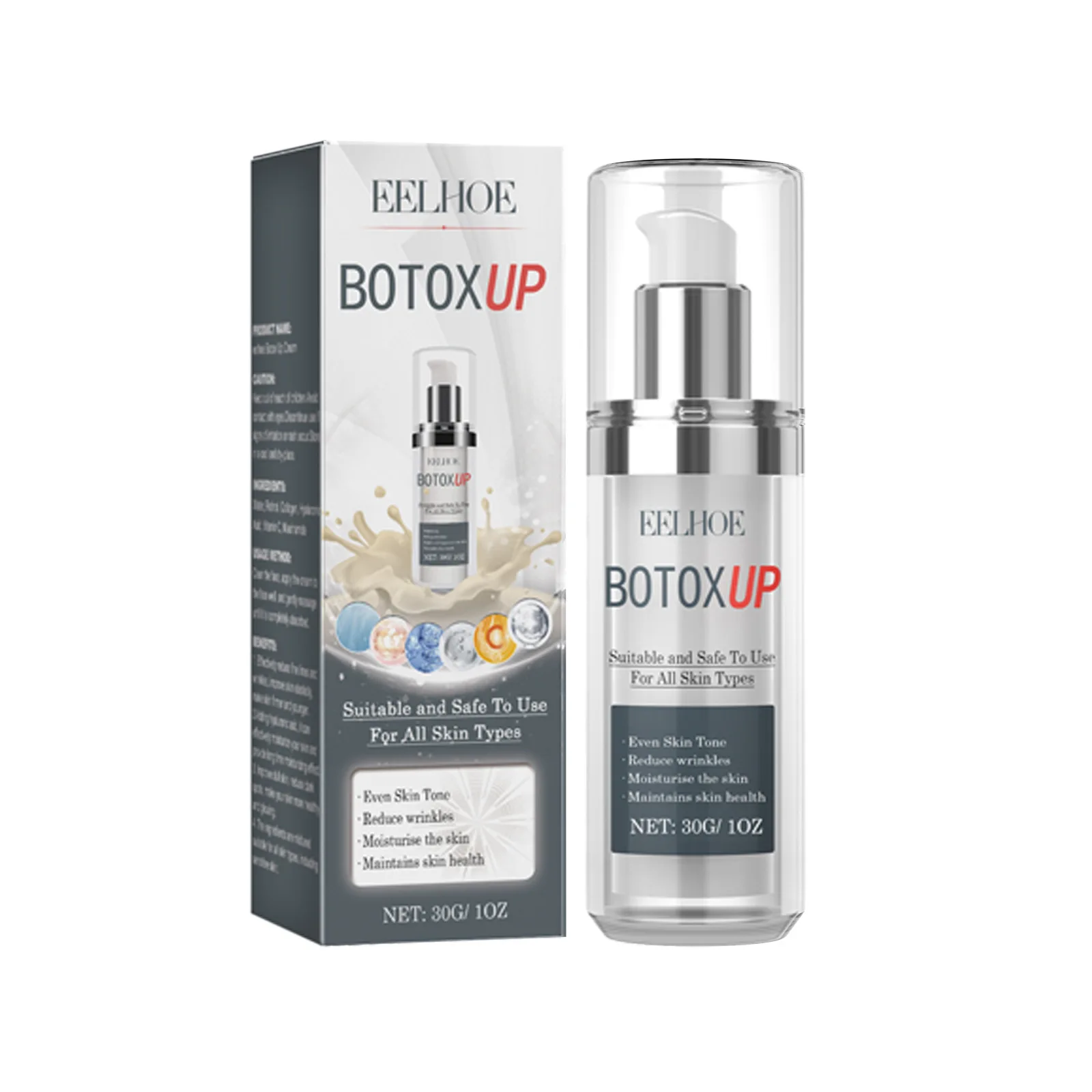 New Arrival Eelhoe Moisturizing Face Cream Anti Aging Anti-Wrinkle Firming Whitening Skin Care Cream Lotion Toner Set