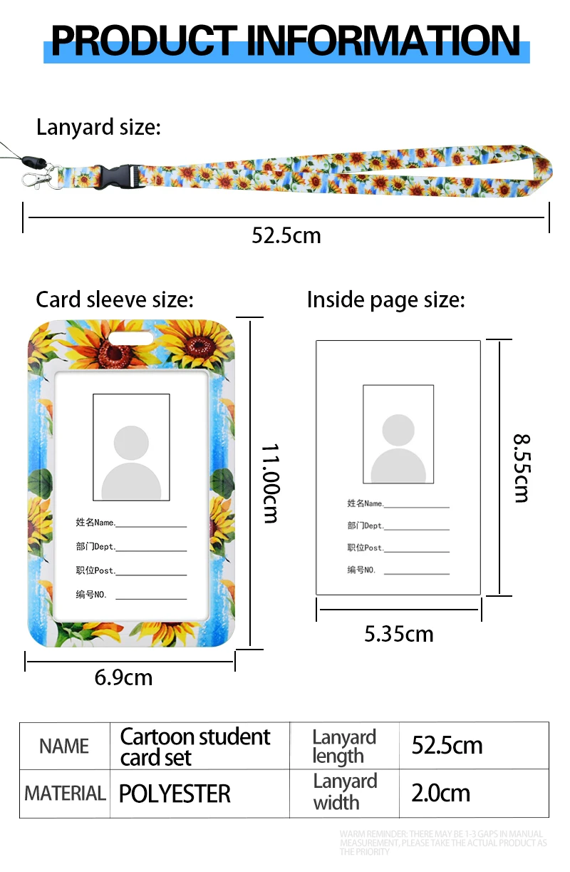 Custom Gift Id Card Holder Business Badge Sublimation Polyester Lanyard Card Holder With Logo