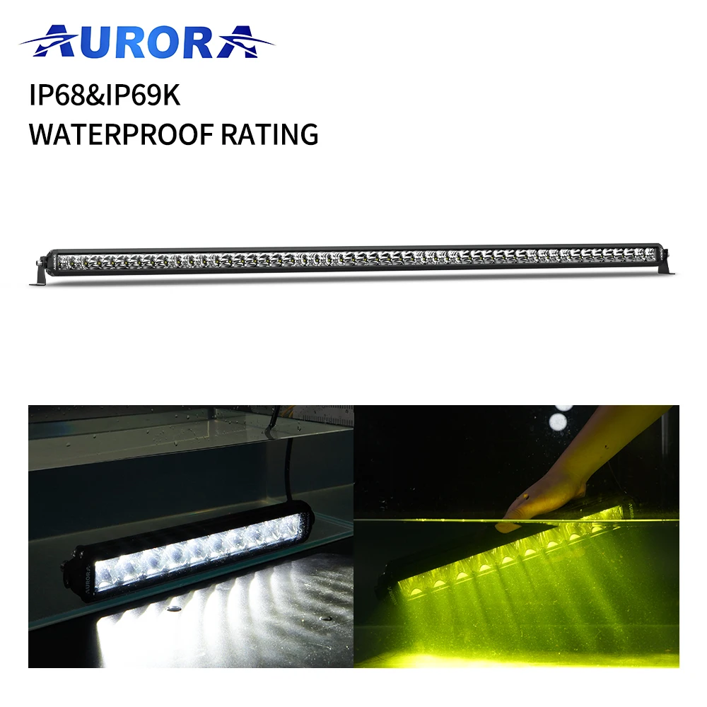 AURORA Patent New Arrival Slim LED Light Bar USA Designed Screwless Led Light Bar 52 inch Led Light Bar