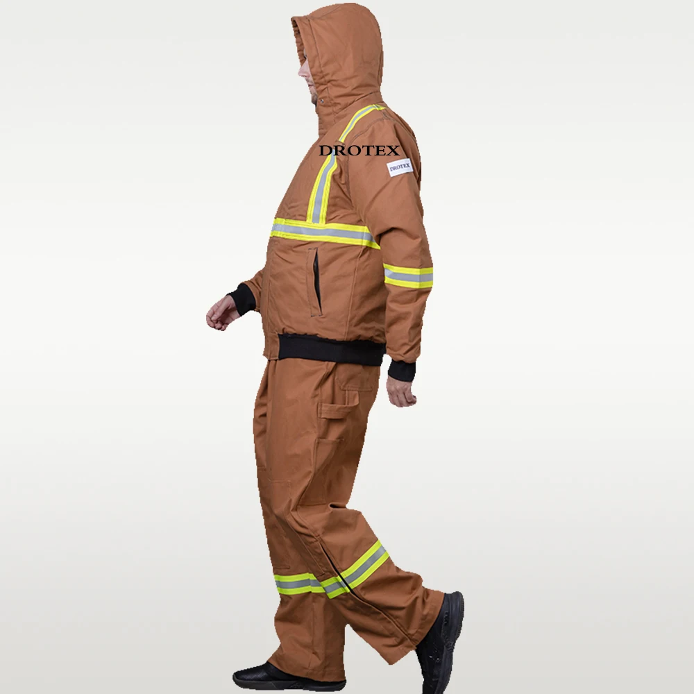 Stretchy Engineers Blue Clothes Wear Rough Reflective Flame Retardant Workwear Jacket Pants Suits Work