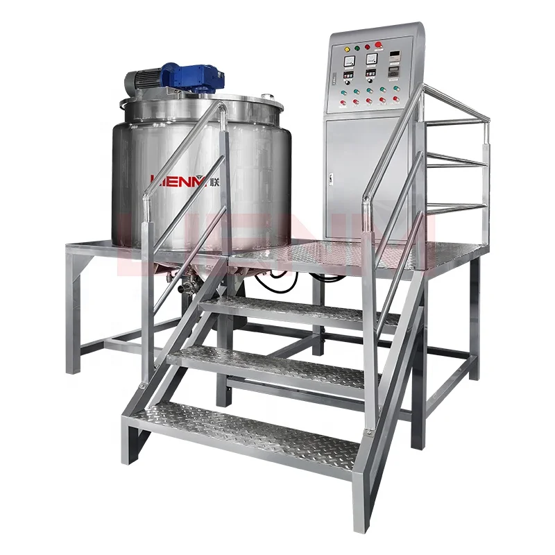 1000L/500L Cosmetic Mixing blender  Hair Gel Making Mixing Machine Liquid Detergent Shampoo Equipment Plant