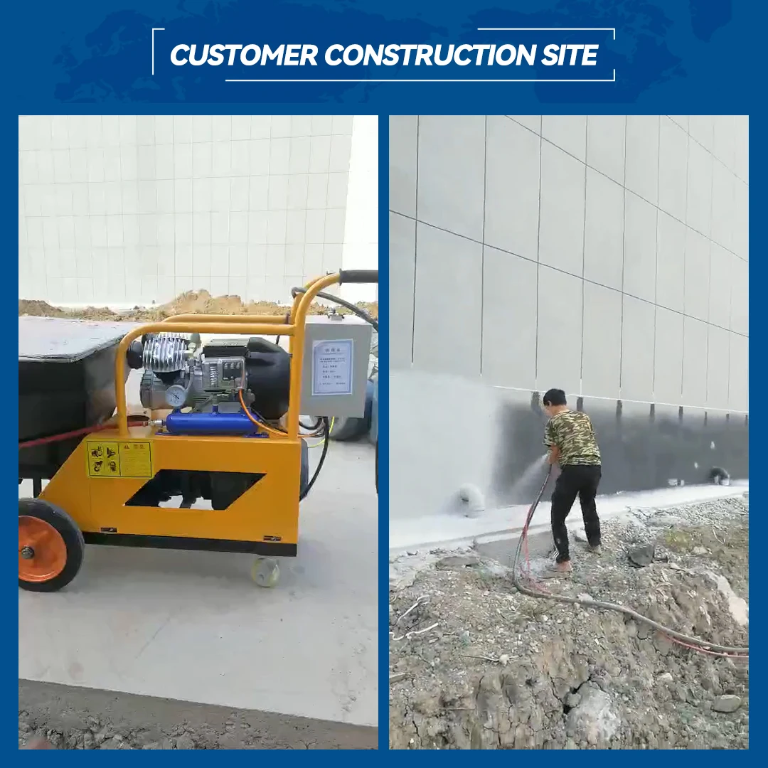 mortar spray machines spray paint machineairless automatic plastering packing machine