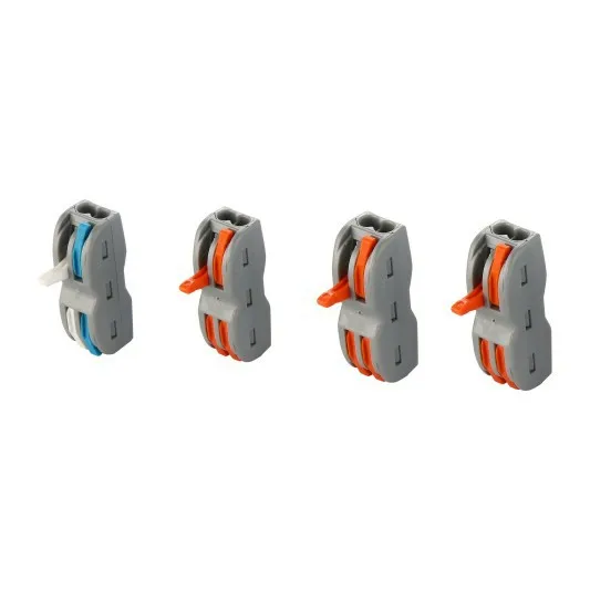 Quick connecting style 222-413 Spring splice Terminal 2 3 4 5 ways Electric Cable Lever Wire terminal block Connectors