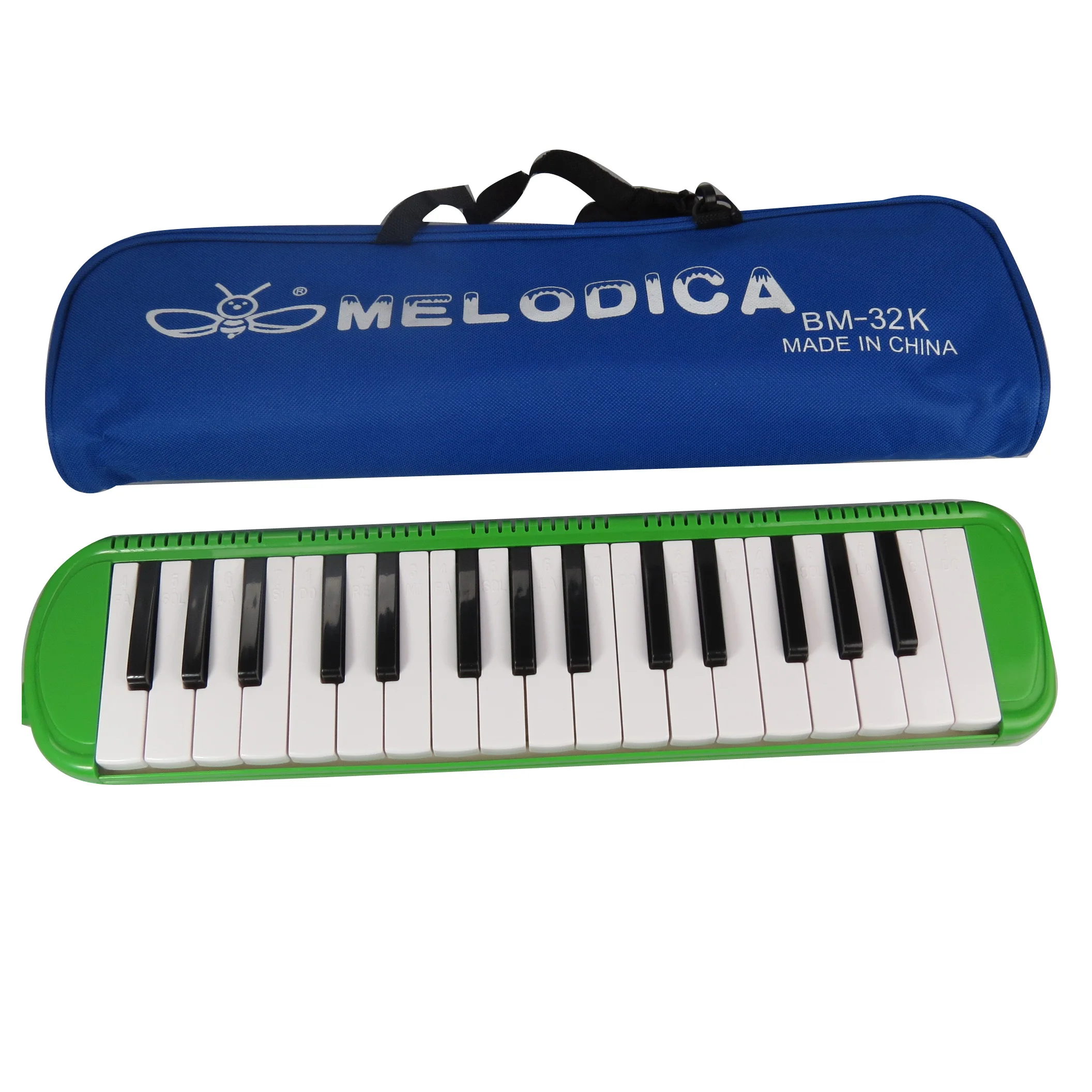 Chinese Musical keyboard Instrument 32 keys melodica in soft bag BM32K teaching and playing