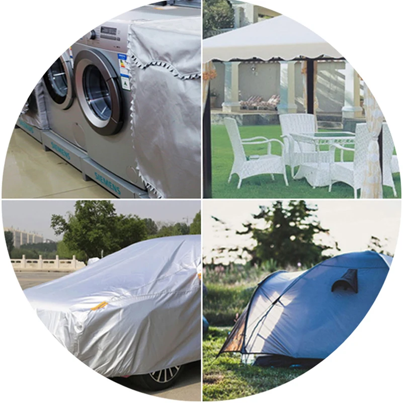 Waterproof Outdoor Fabric 210D Silver Coated Airtight Oxford Cloth for Umbrella Tent