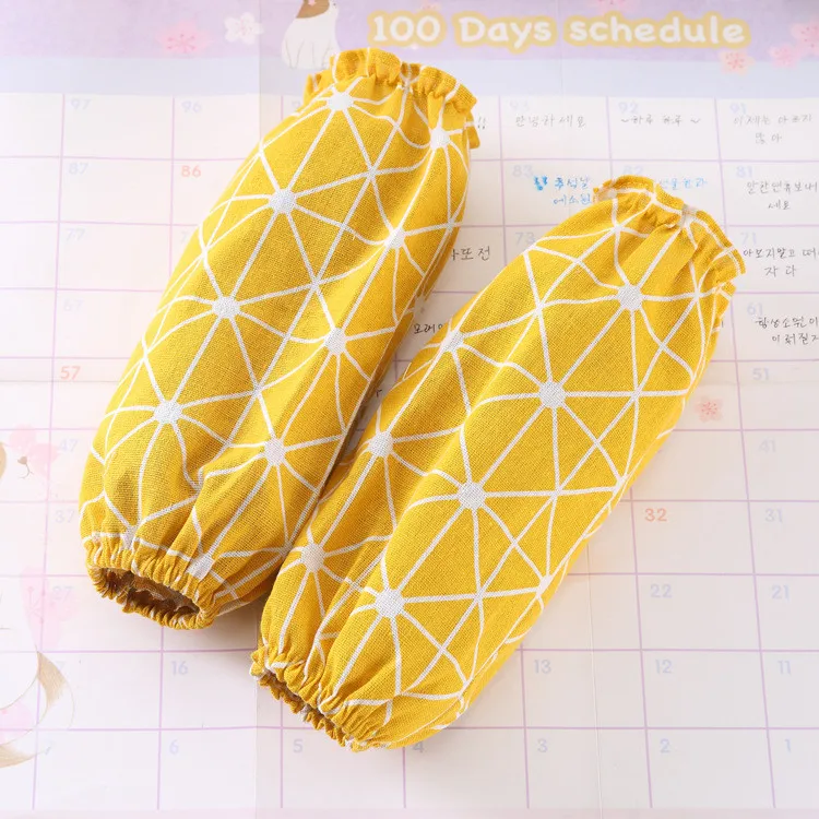 Effective Oil-proof and Washable Sleevelet Kitchen Female Cotton and Linen Oversleeve