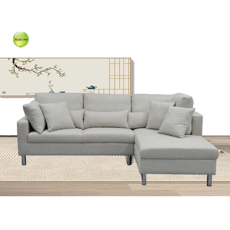 Modern Cheap Sofas L Shape White Luxury Leather Corner Sectional Sofa Set Furniture Living Room