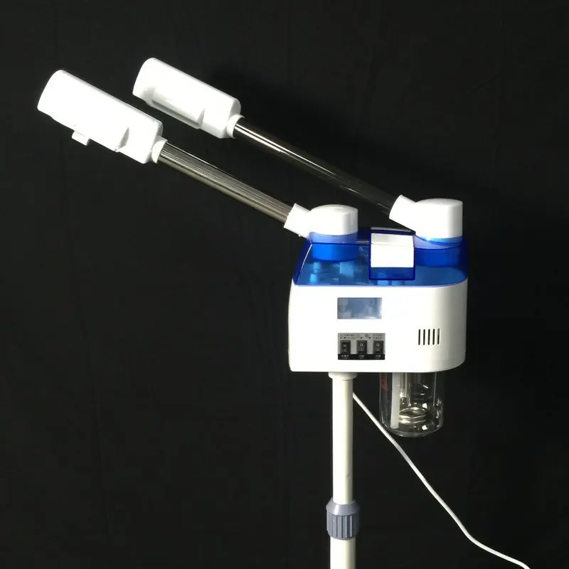 2 in 1 Hot And Cold Face Steamer Ozone disinfection sterilization Double pipe ion spray machine