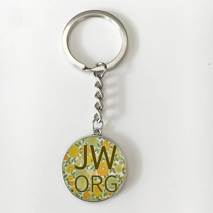 Hot sell enamel custom jw org keychain