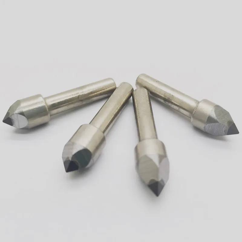 Алмазный гравировальный станок гранитный гравер каменные инструменты мраморный рельеф CNC бит 4 края PCD хвостовик 6 мм фрезерный резной инструмент