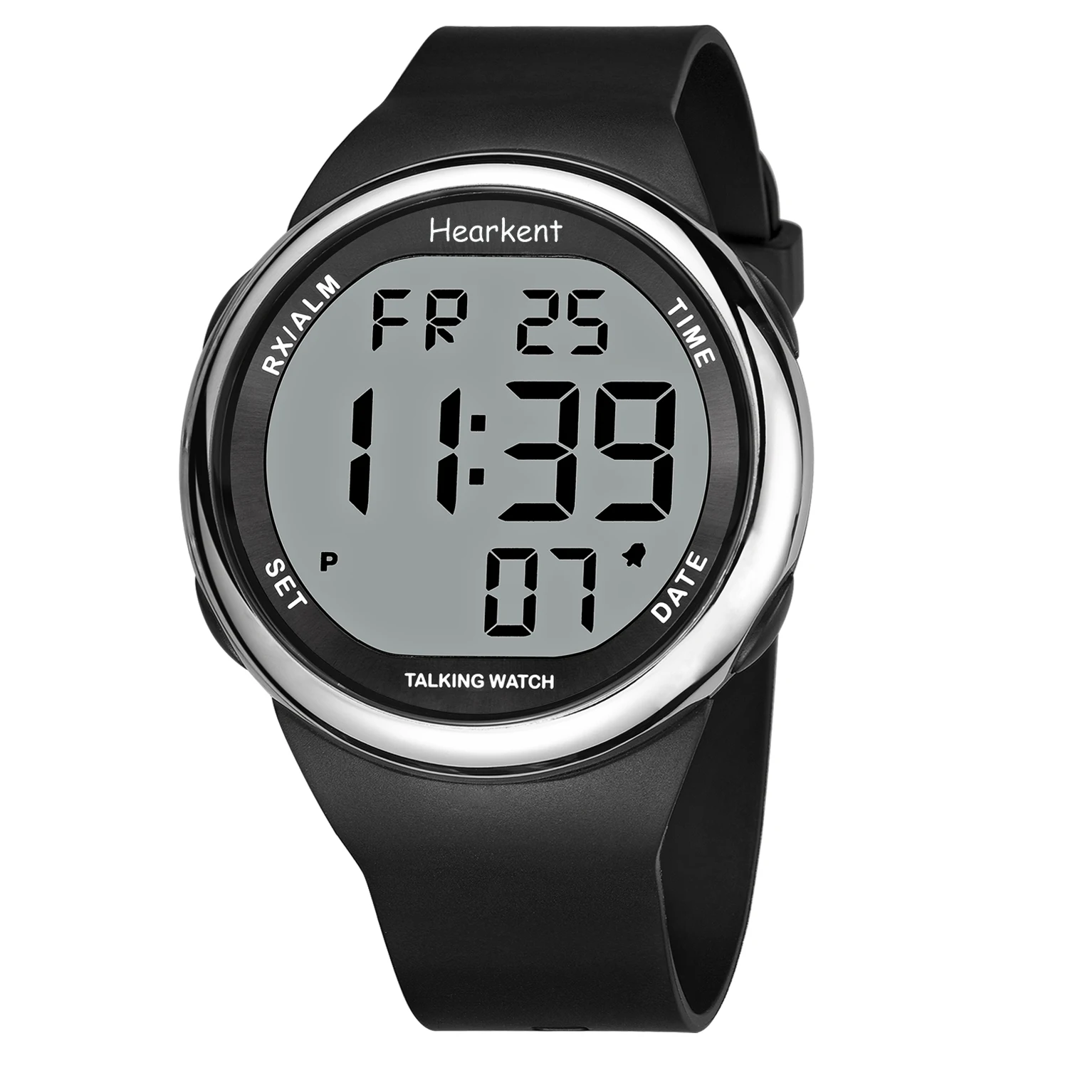 Hearkent  US UK  DE  FR  JAPAN Atomic Talking Watch LCD big number  talking watch  for the blind or elderly