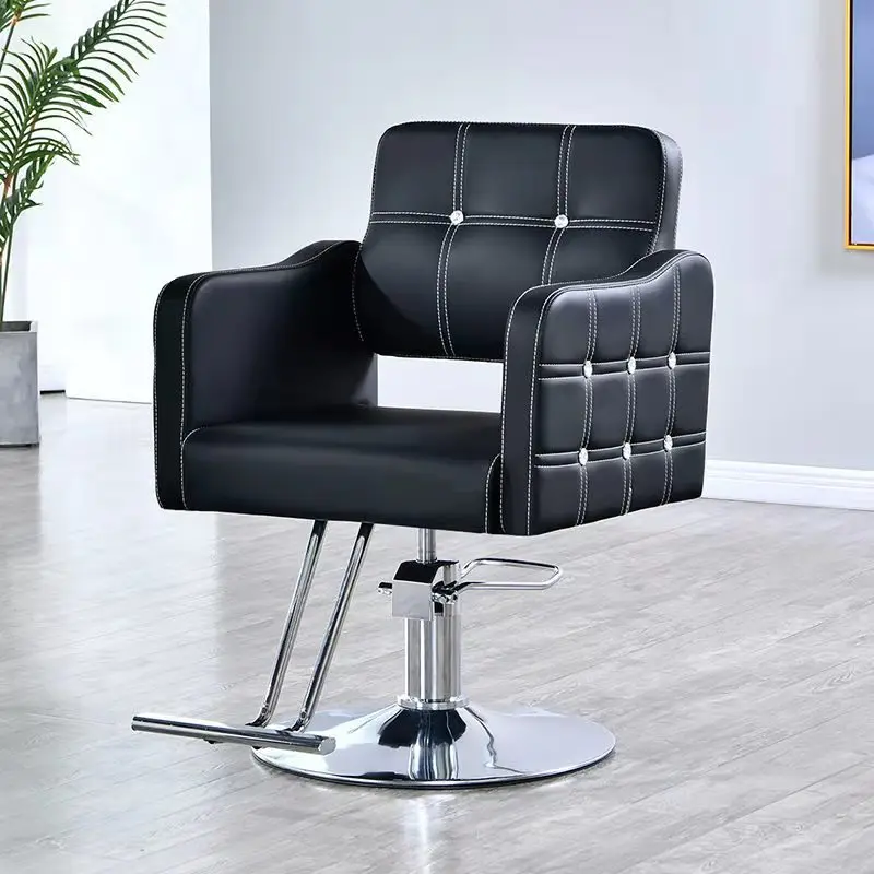 Wholesale Cheap Kids Antique Red-brown Pu Electric Professional Hydraulic Hairdressing Salon Furniture Barber Chair