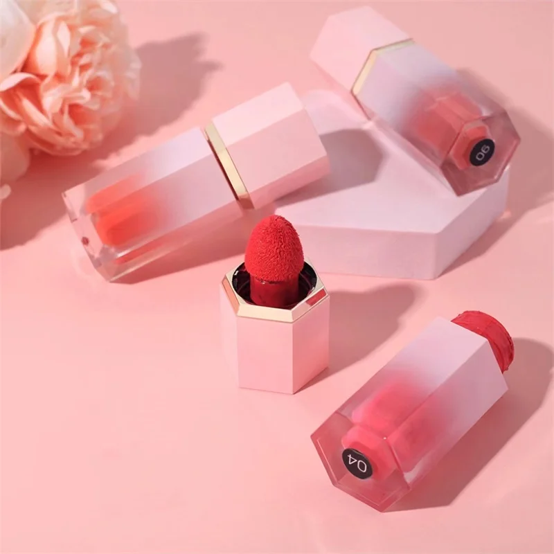 Wholesale Korean Lip Tint Oem And Cheek Cream Liquid Blush Private Label Face Makeup 7 Colors Liquid Blusher Pink Tube