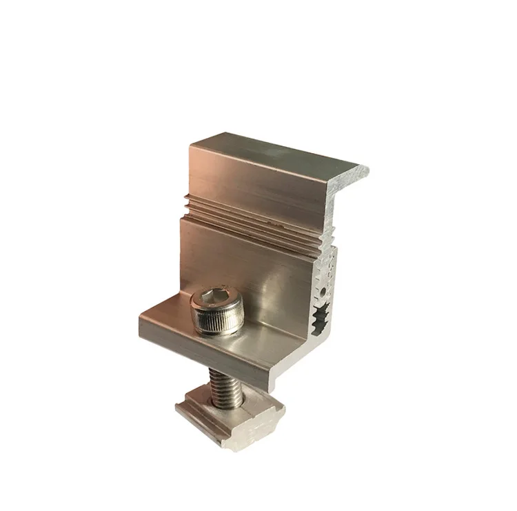 Solar mounting system structure solar pv framed panel aluminium end solar clamp