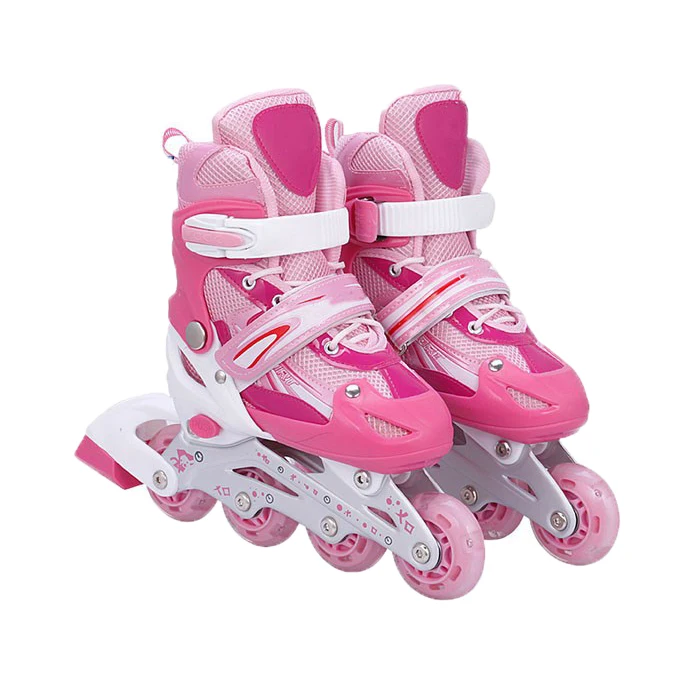 Hot Sale Popular Flashing Children Boys Girls Skate Shoes Inline Roller Skates For Kids